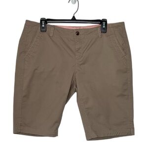 Women's The North Face Khaki Button Waist Bermuda Shorts Size 14